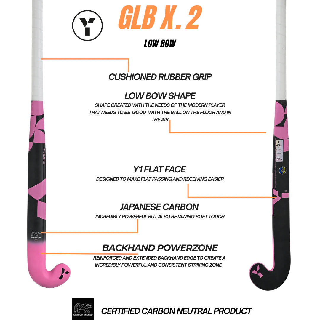 Y1 GLB X.2 Hockey Stick - Pink - 25/26