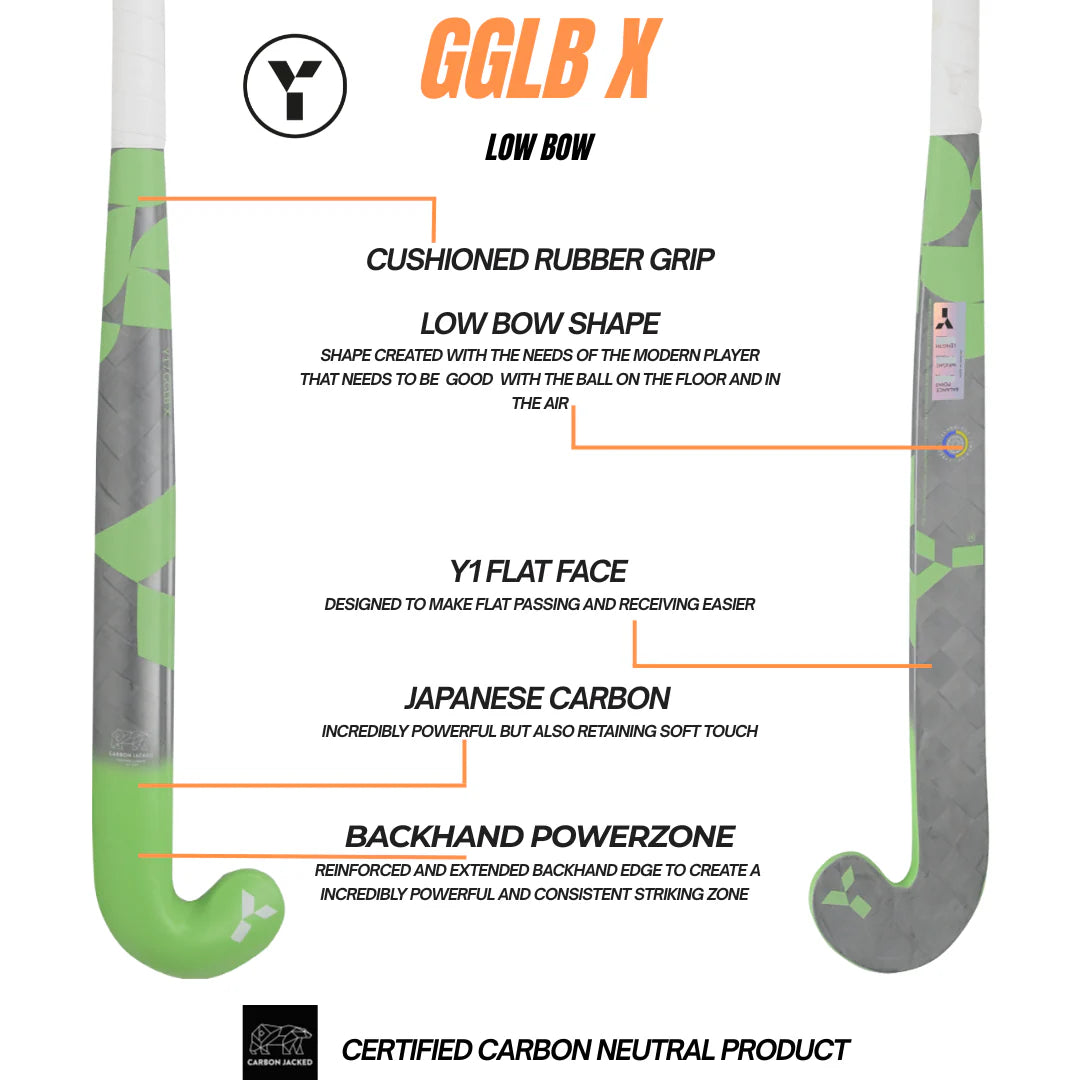 Y1 GLB X Hockey Stick - Green - 25/26