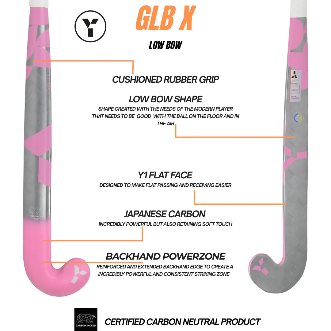 Y1 GLB X Hockey Stick - Pink - 25/26