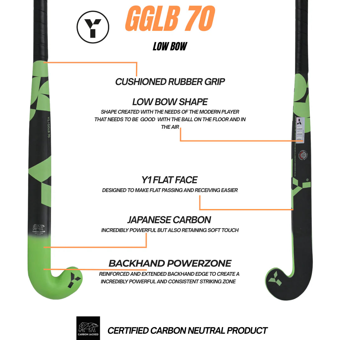 Y1 GLB 70 Hockey Stick - Green - 25/26