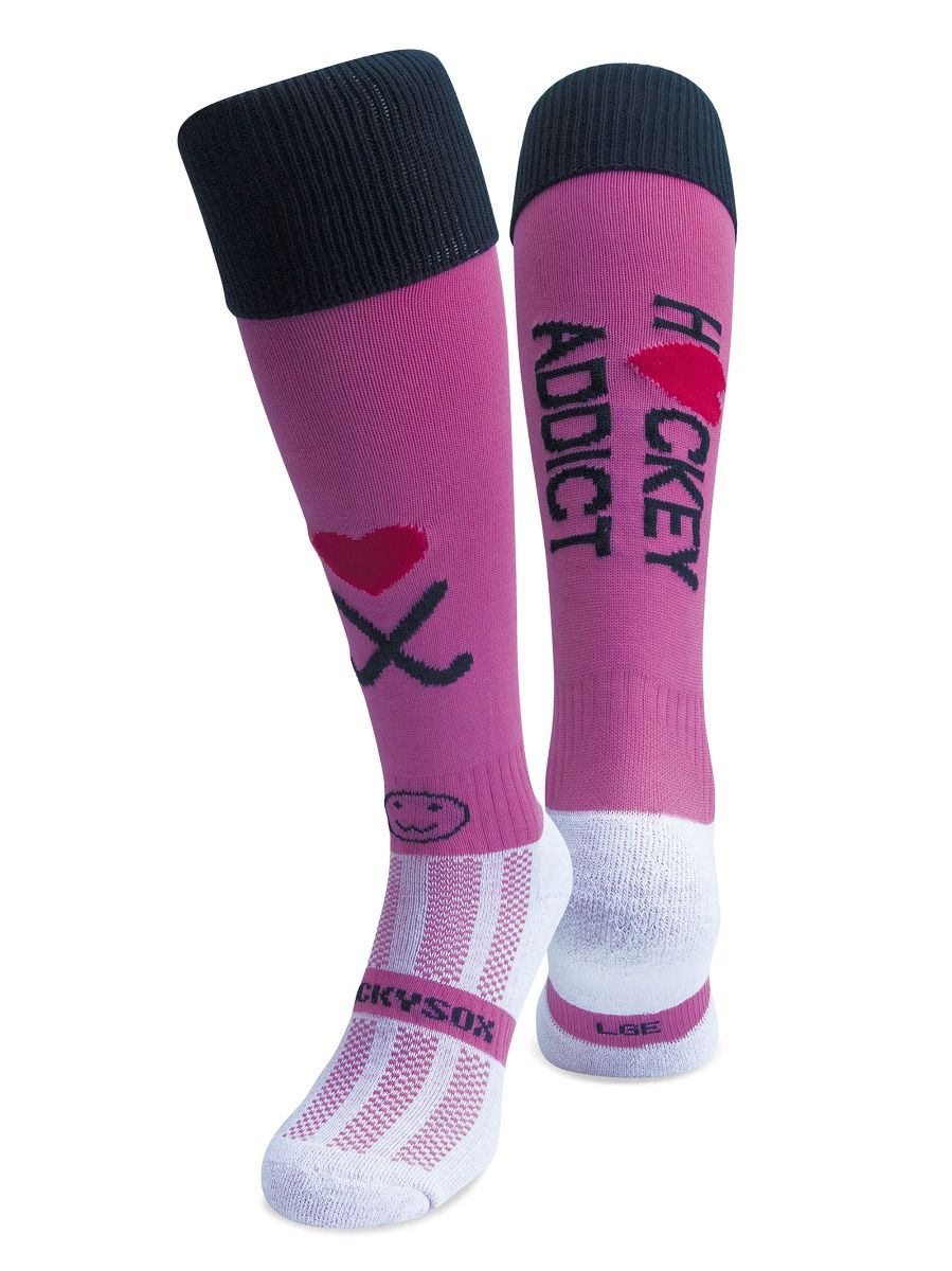 Wacky Sox Hockey Addict Pink