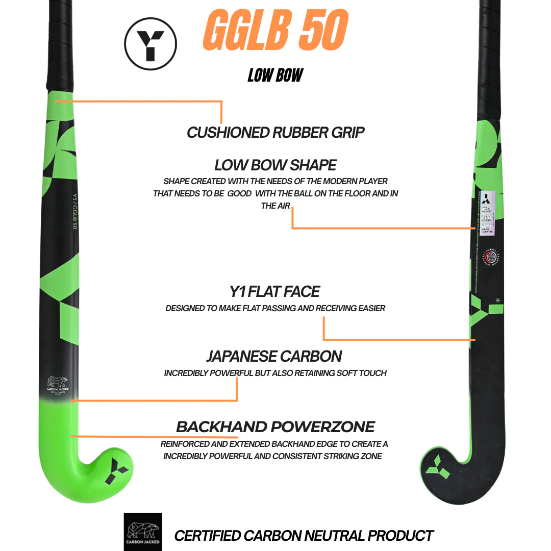Y1 GLB 50 Hockey Stick - Green - 25/26