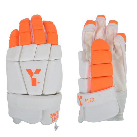 Y1 Indoor Flex Glove (White/Orange) - 26/27