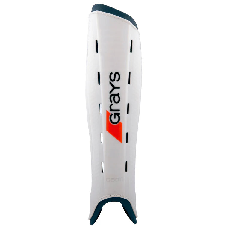 Grays G600 Shinguards - White/Navy