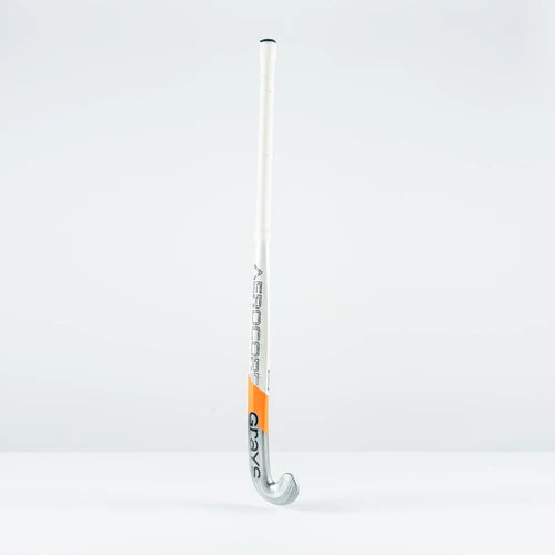 Grays AC Zero Dynabow-S Senior Hockey Stick - White / Silver - 26/27