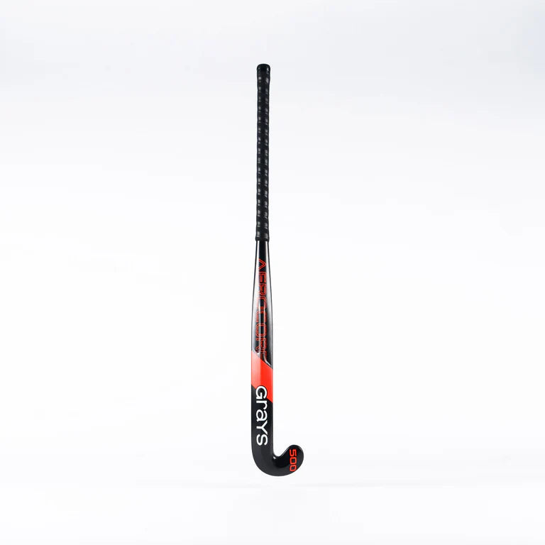 Grays AC500 Dynabow-S Snr Hockey Stick - Black / Orange - 26/27