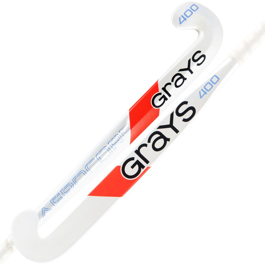 Grays AC400 Dynabow-S Jnr Hockey Stick - White - 26/27