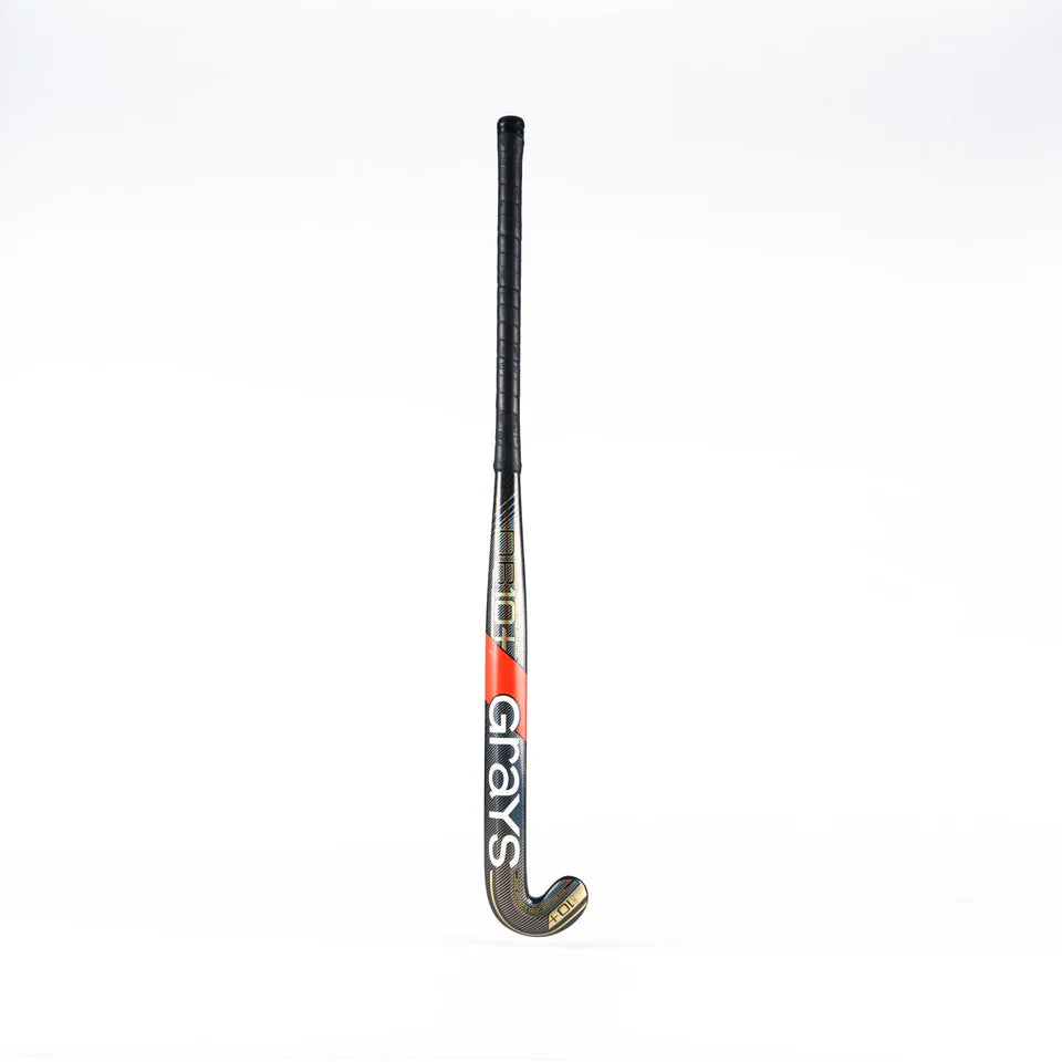Grays DB10+ Snr Hockey Stick - Black / Gold - 26/27