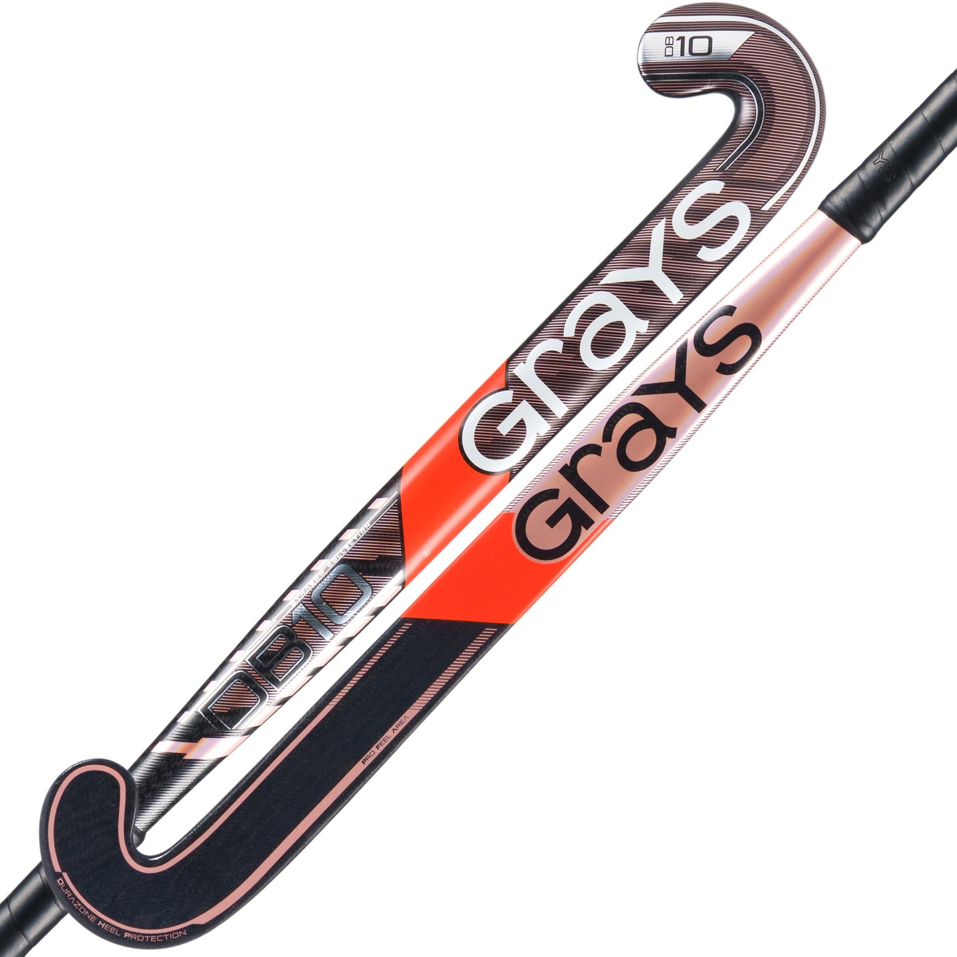 Grays DB 10 Snr Hockey Stick - Black / Metallic Pink - 26/27