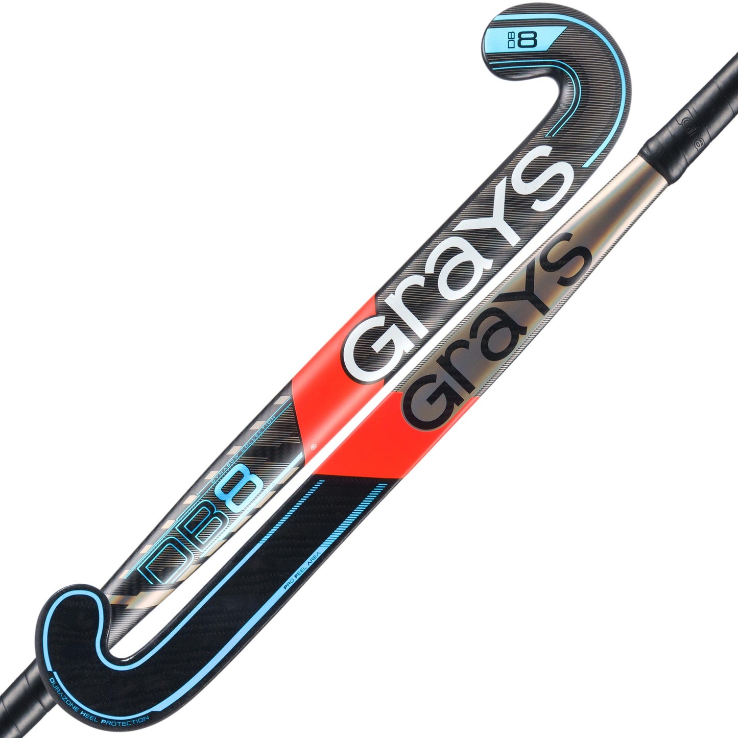 Grays DB 8 Snr Hockey Stick - Black / Blue - 26/27