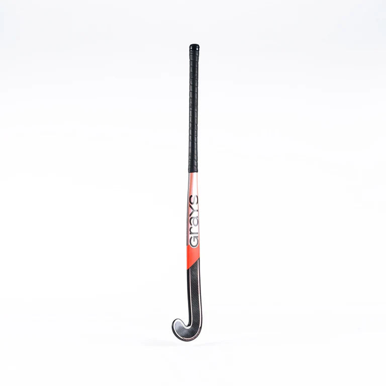 Grays DB6 Jnr Hockey Stick - Black / Metallic Pink - 26/27