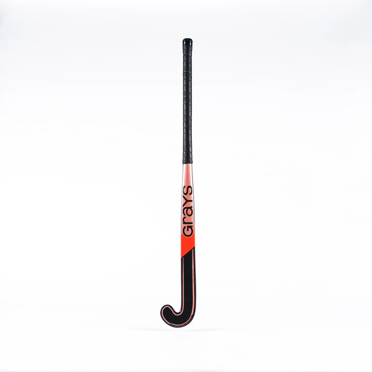 Grays DB6 Jnr Hockey Stick - Black / Metallic Pink - 26/27
