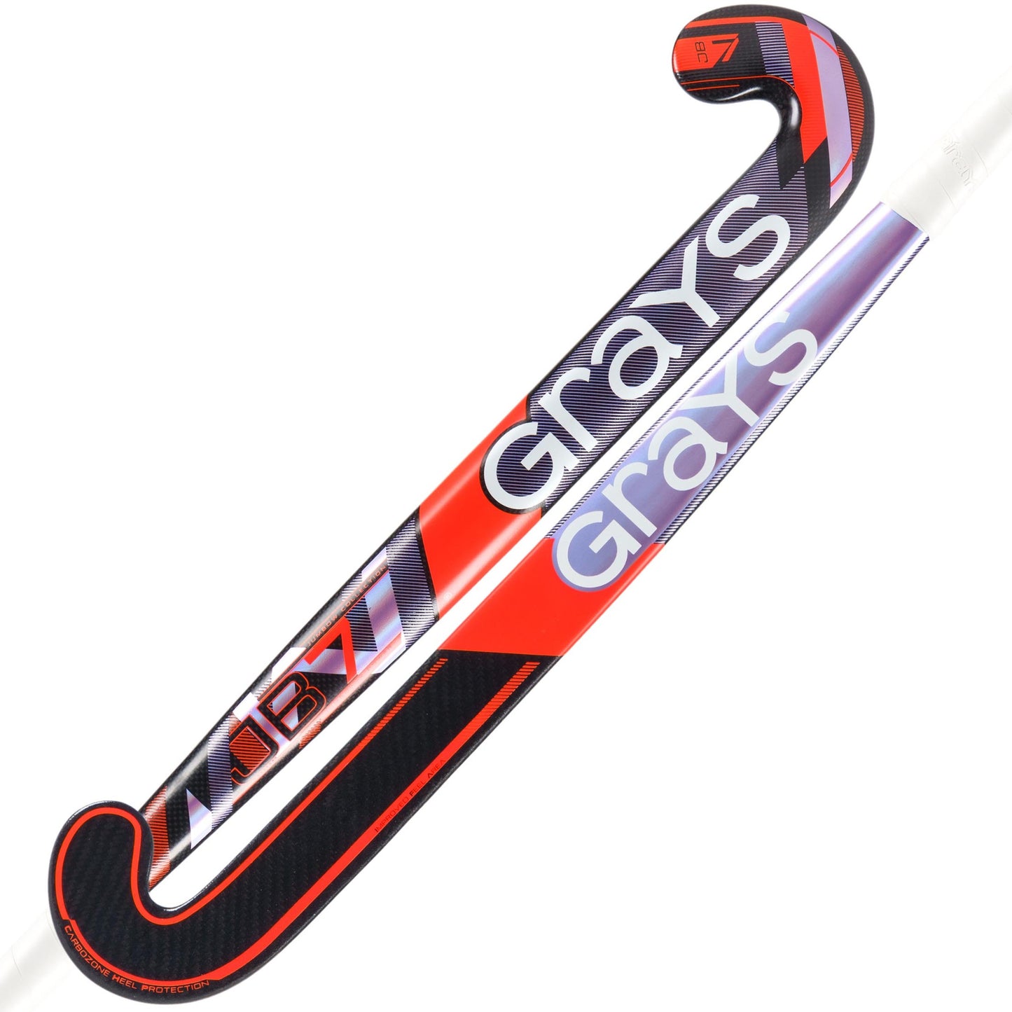 Grays JB 7 Snr Hockey Stick - Purple / Orange - 26/27