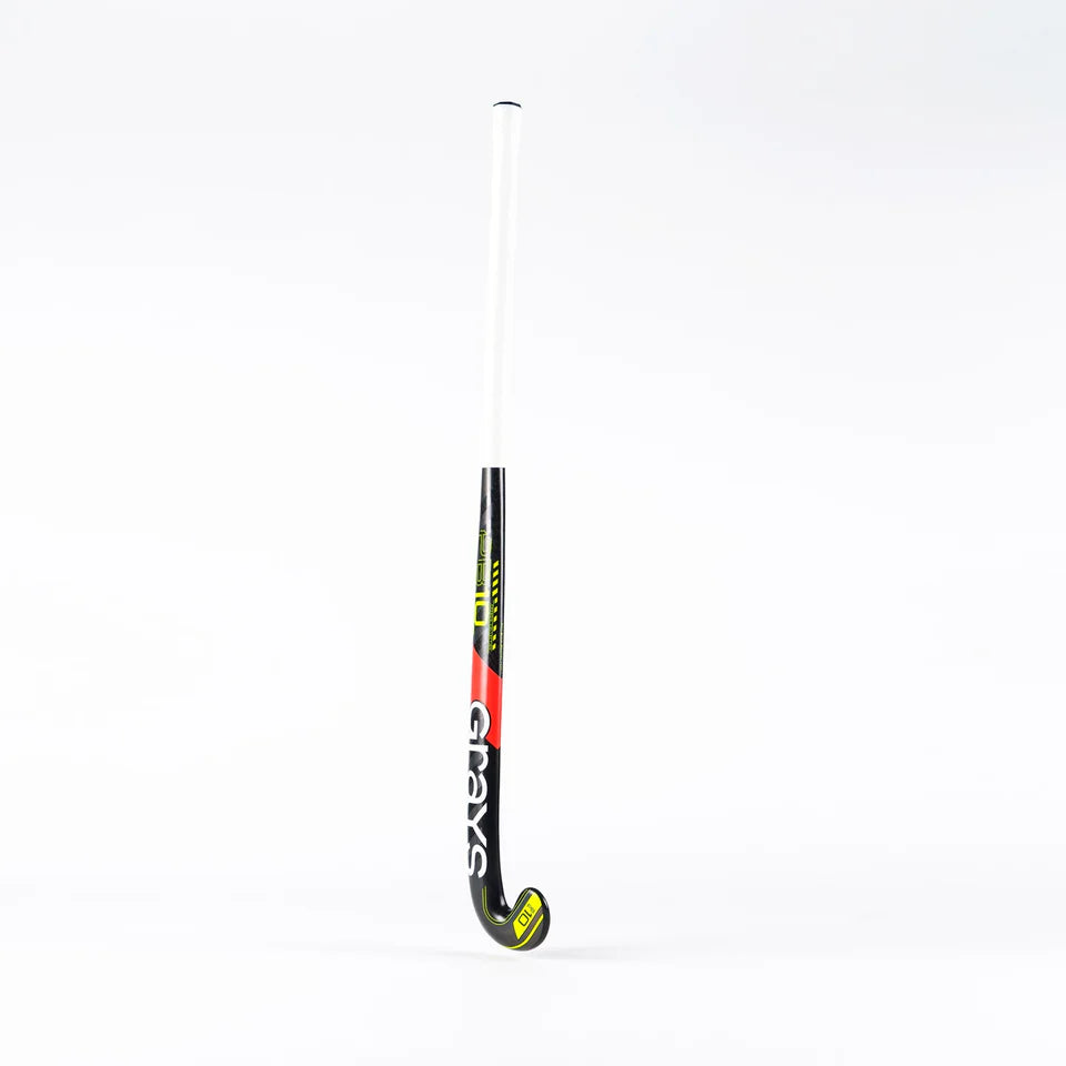 Grays PB10 Snr Hockey Stick - Black / Fluo Yellow - 26/27