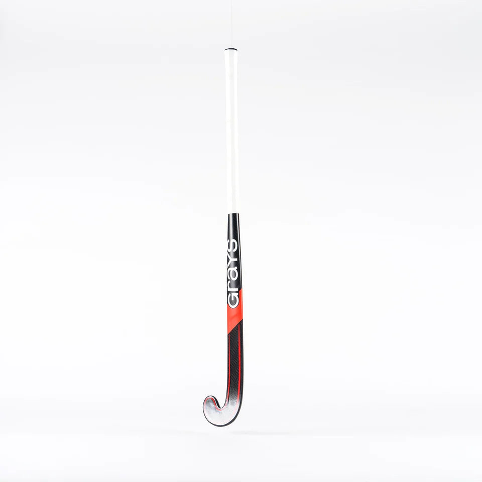 Grays PB8 Snr Hockey Stick - Black / Hot Red - 26/27