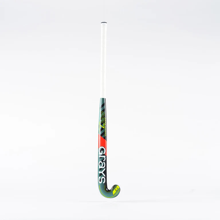 Grays PB7 Snr Hockey Stick - Aqua / Fluo Yellow - 26/27
