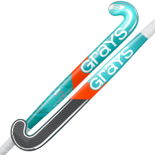 Grays DB 5 Jnr Hockey Stick - Ocean Blue / Silver - 26/27
