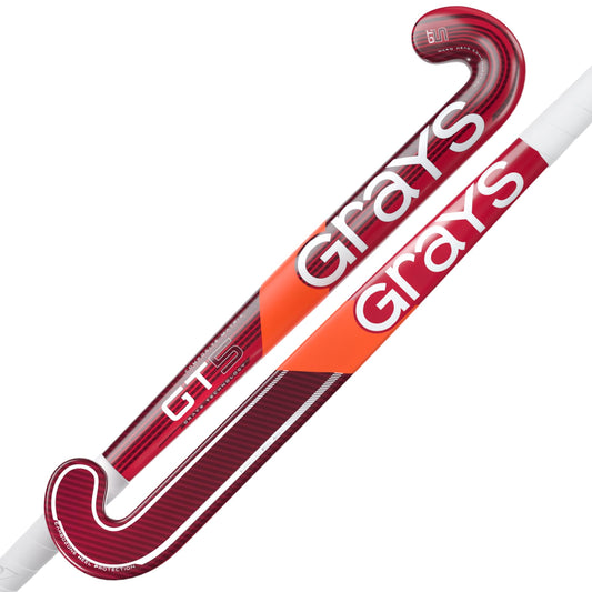 Grays GT 5 Jnr Hockey Stick - Red - 26/27