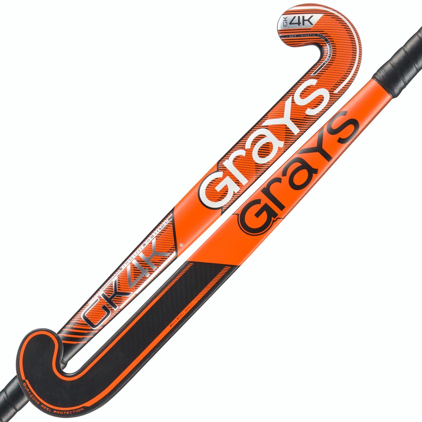 Grays GK4K Elite Snr Hockey Stick - Black / Orange - 26/27