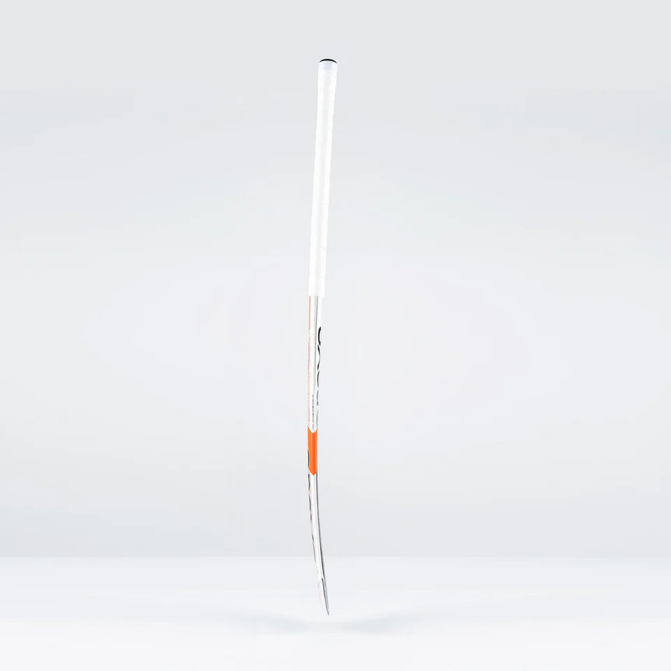 Grays DB9Xi Dynabow Snr Hockey Stick - White / Orange / Silver - 26/27