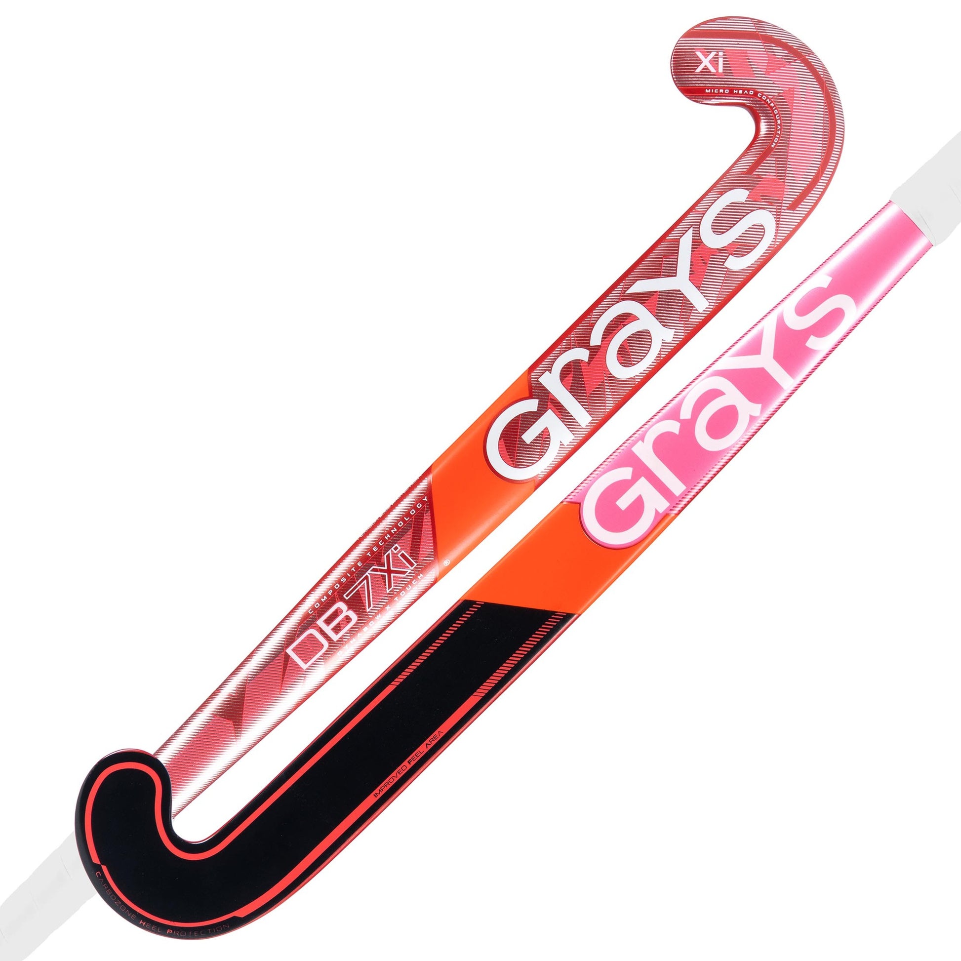 Grays DB7Xi Dynabow Snr Hockey Stick - Red - 26/27