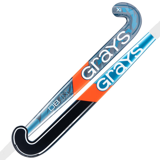 Grays DB4Xi Dynabow Snr Hockey Stick - Navy / Silver - 26/27