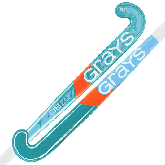 Grays DB1Xi Dynabow Jnr Hockey Stick - Blue / Silver - 26/27