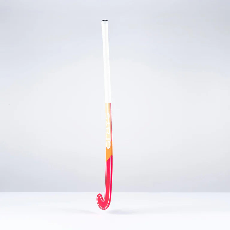 Grays GT0Xi Ultrabow Jnr Hockey Stick - Hot Red / Coral - 26/27
