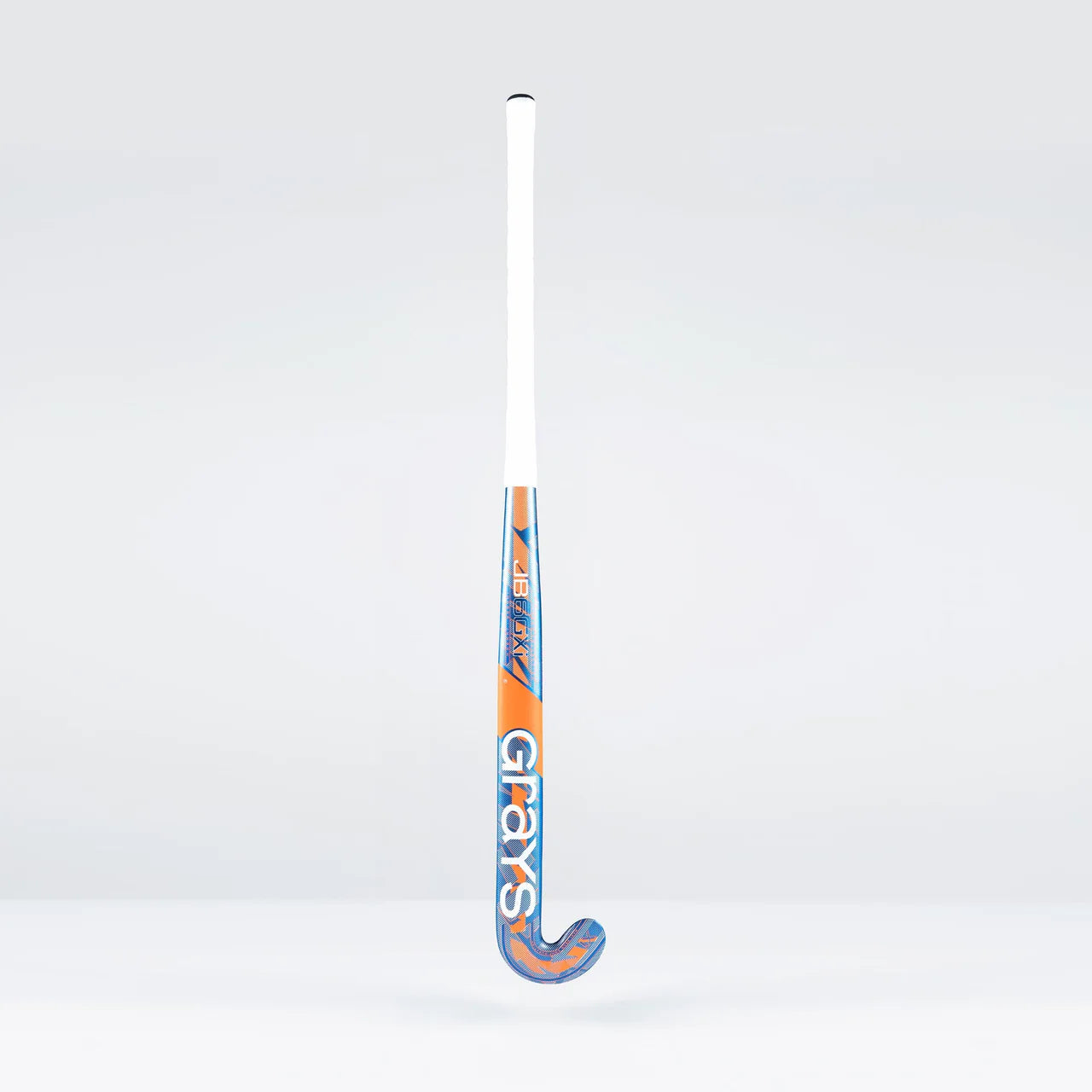 Grays JB6GXi Jumbow Indoor Snr Hockey Stick - Blue / Orange / Silver - 26/27