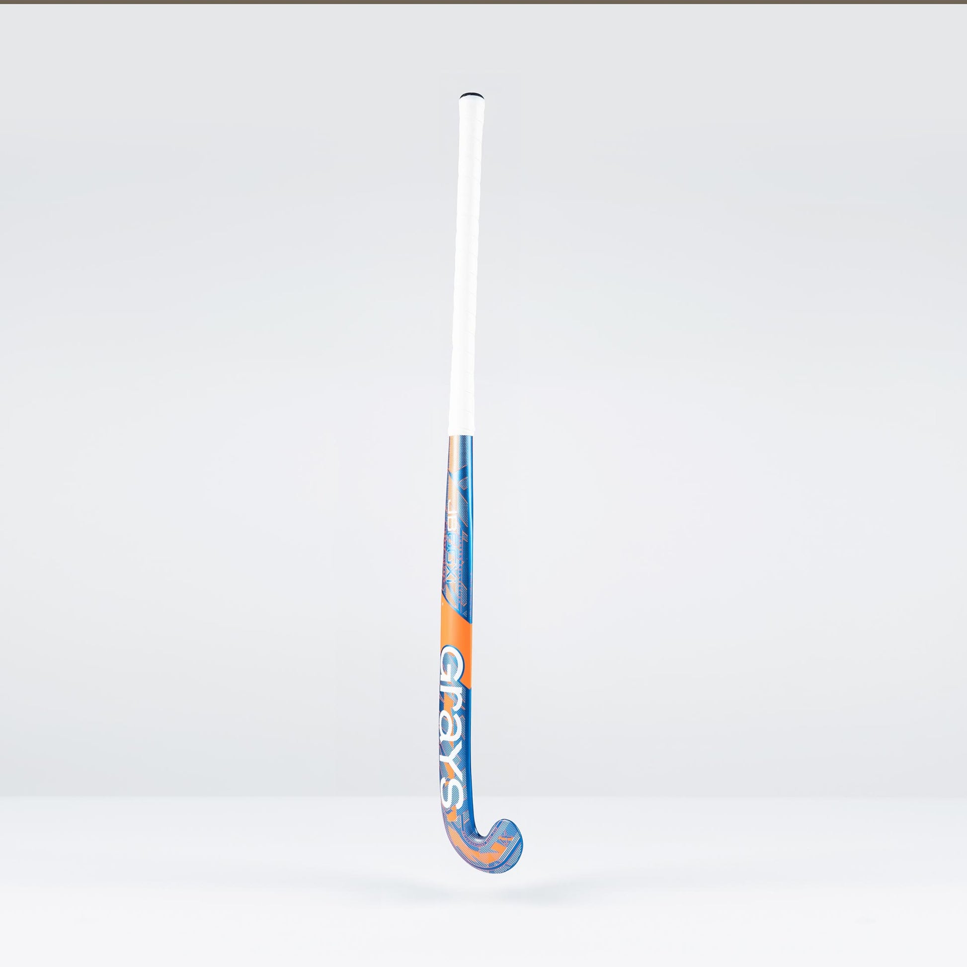 Grays JB6GXi Jumbow Indoor Snr Hockey Stick - Blue / Orange / Silver - 26/27