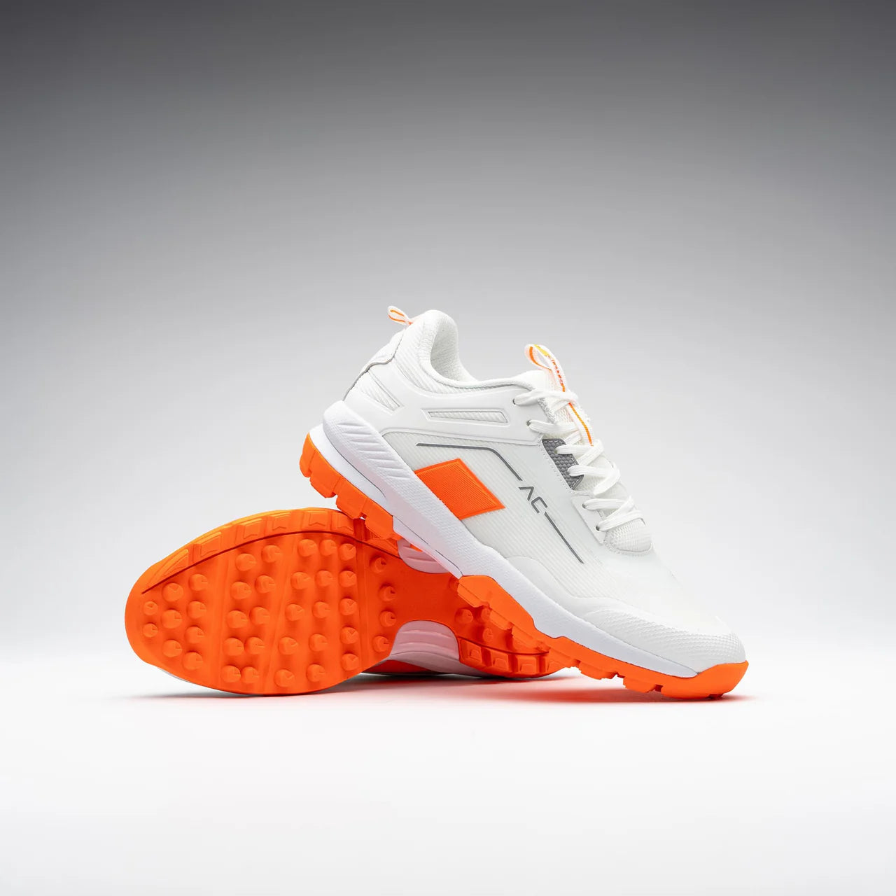 Grays Aero Cage X10 Hockey Shoes - White/Orange 26/27
