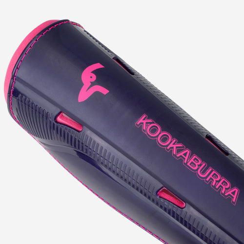 Kookaburra Edge Shin Guards Purple and Pink