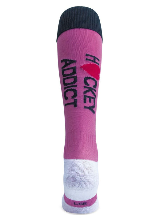 Wacky Sox Hockey Addict Pink