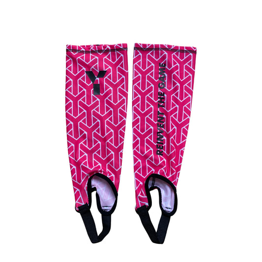 Y1 Shin Liner stirrups - Pink - 26/27